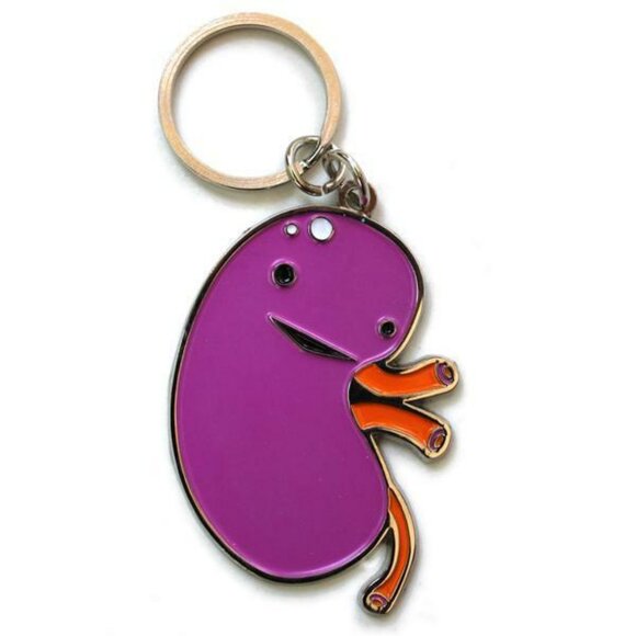 I Heart Guts Kidney Keychain Bag Charm Science Medical Student Gift Kawaii - Picture 2 of 7
